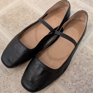 Madewell Greta ballet flats, 8.5, black patent leather
